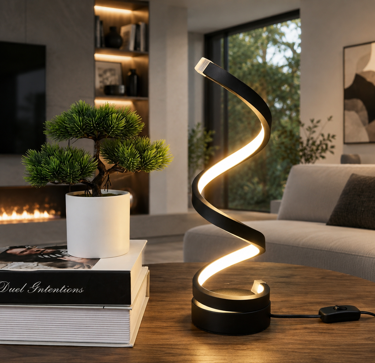 Liton - LED Spiral Design Table Lamp