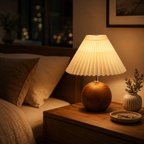 Yusia - Pleated Mushroom Table Lamp
