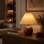 Yusia - Pleated Mushroom Table Lamp