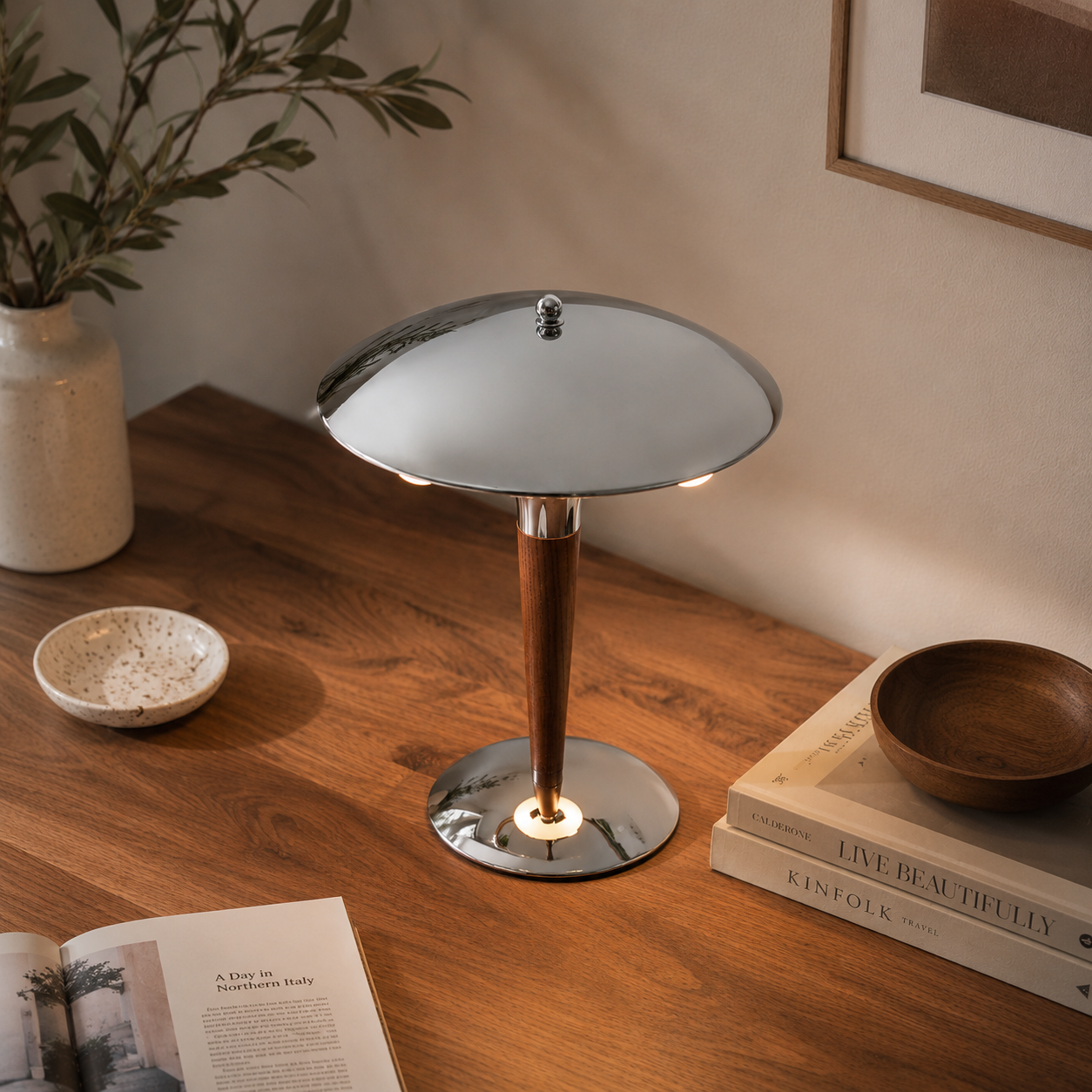 Siesta - Sculptural Dome Antique Table Lamp