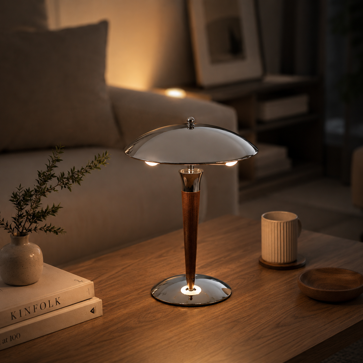 Siesta - Sculptural Dome Antique Table Lamp