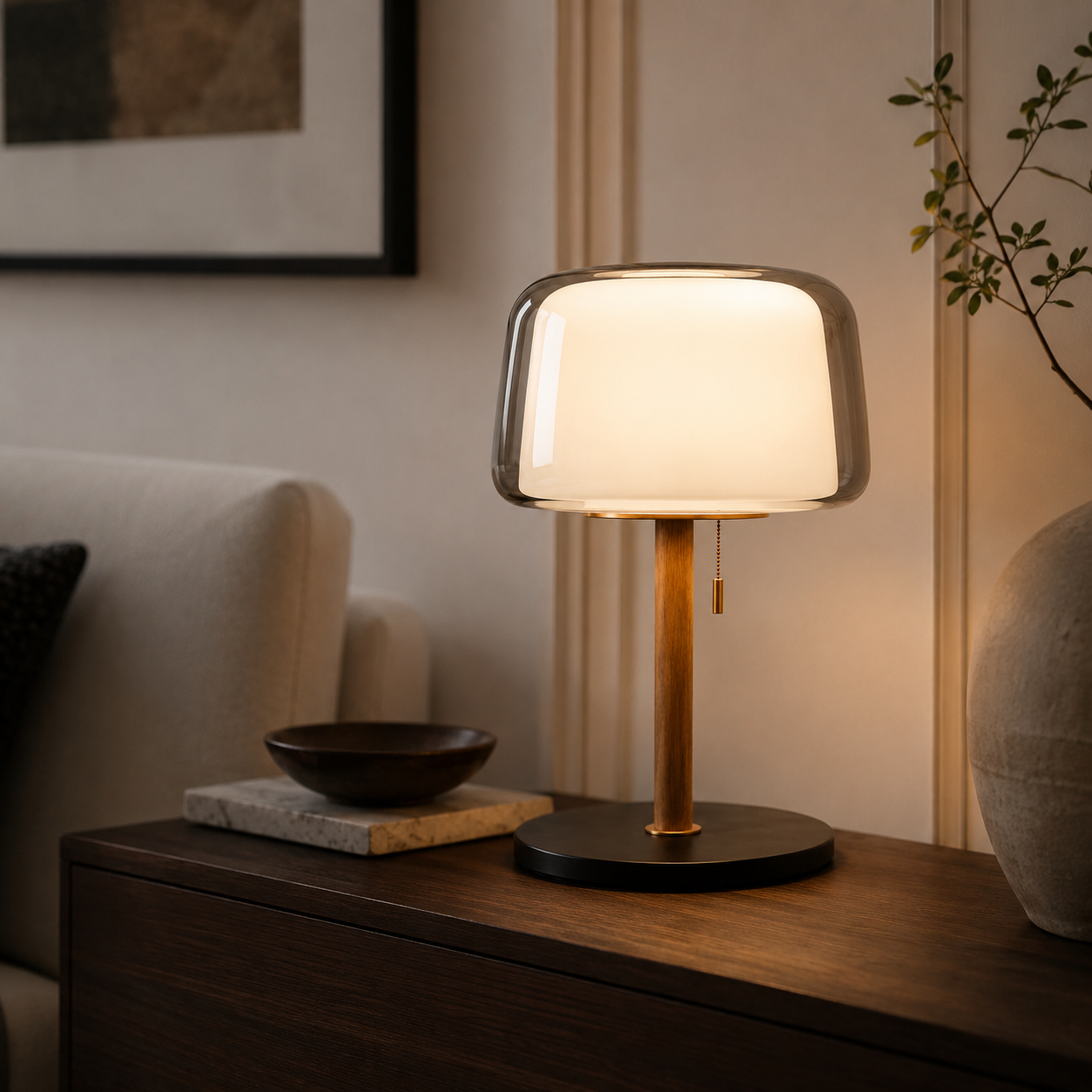 Candi - Scandinavian Glass Table Lamp
